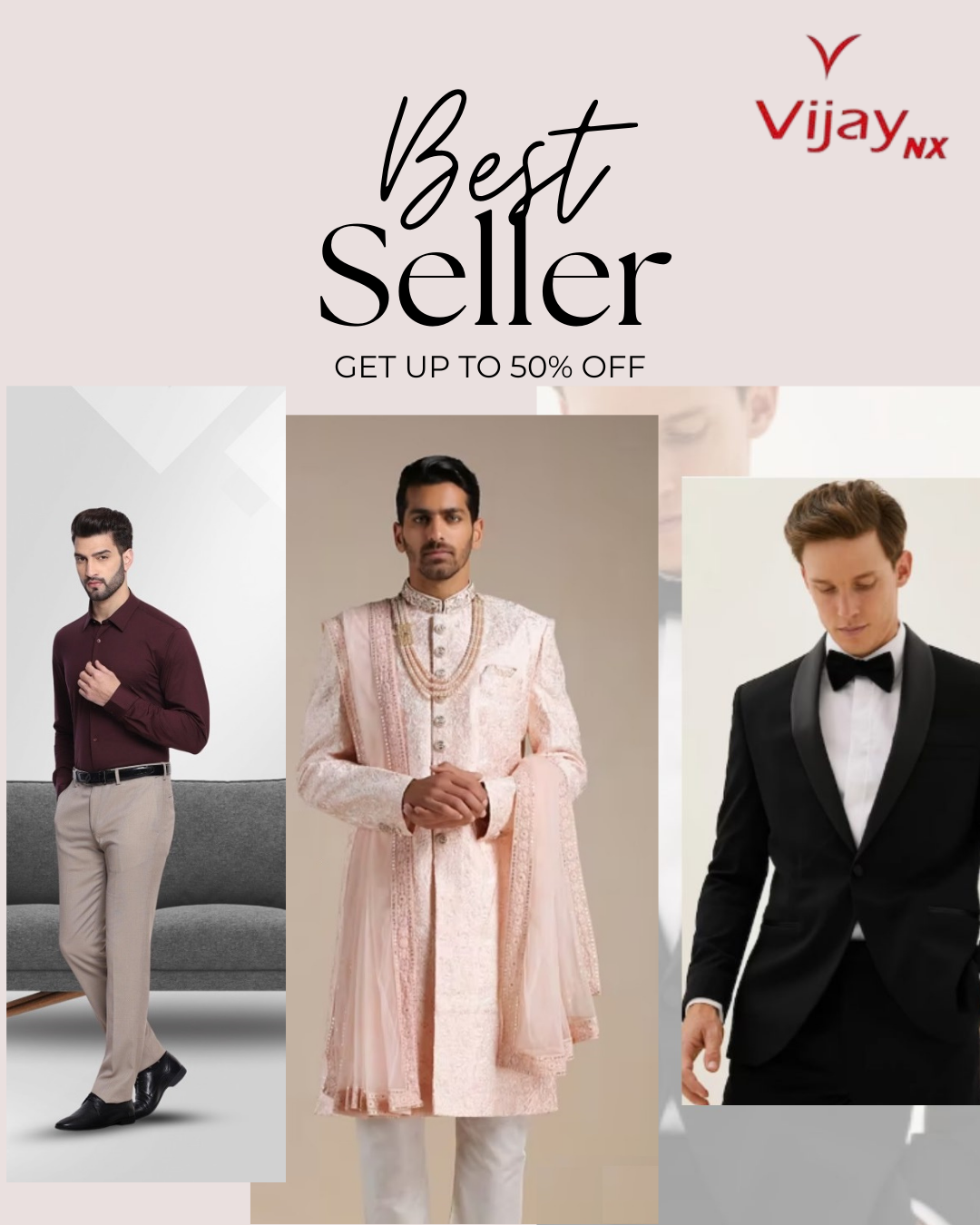 Beige and Pink Modern Fashion Sale Instagram Post